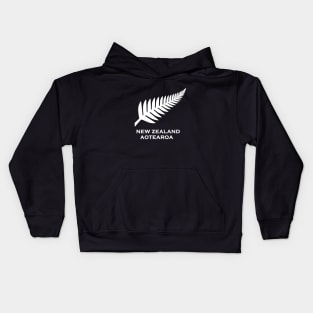 New Zealand silver fern flag Kids Hoodie